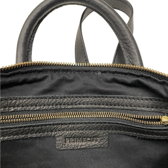 Leather Cowhide Fur Backpack Brown & White main image 4